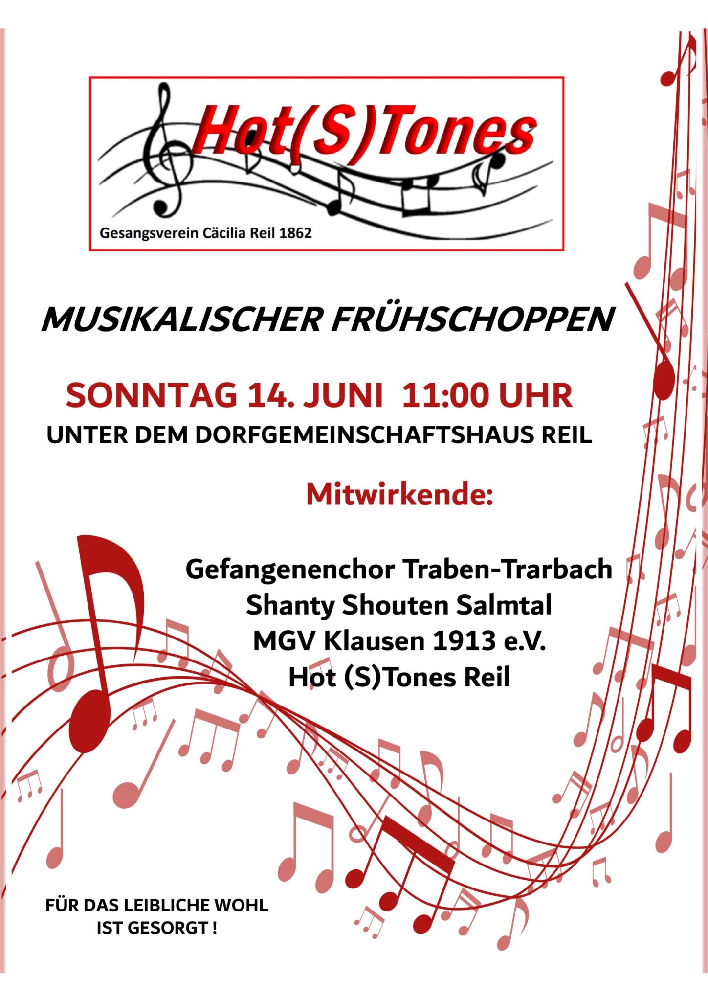 Musikalischer Frühschoppen Sonntag 14.06.2026 - Ortsgemeinde Reil